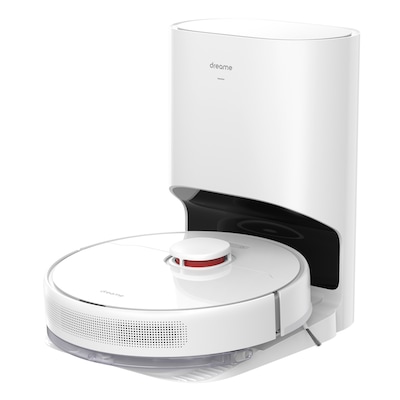 Dreame D9 Plus Saugroboter Weiß 2.500 Pa Saugkraft, 3.200 mAh Akku, Basisstation mit automatischer Staub-Entleerung