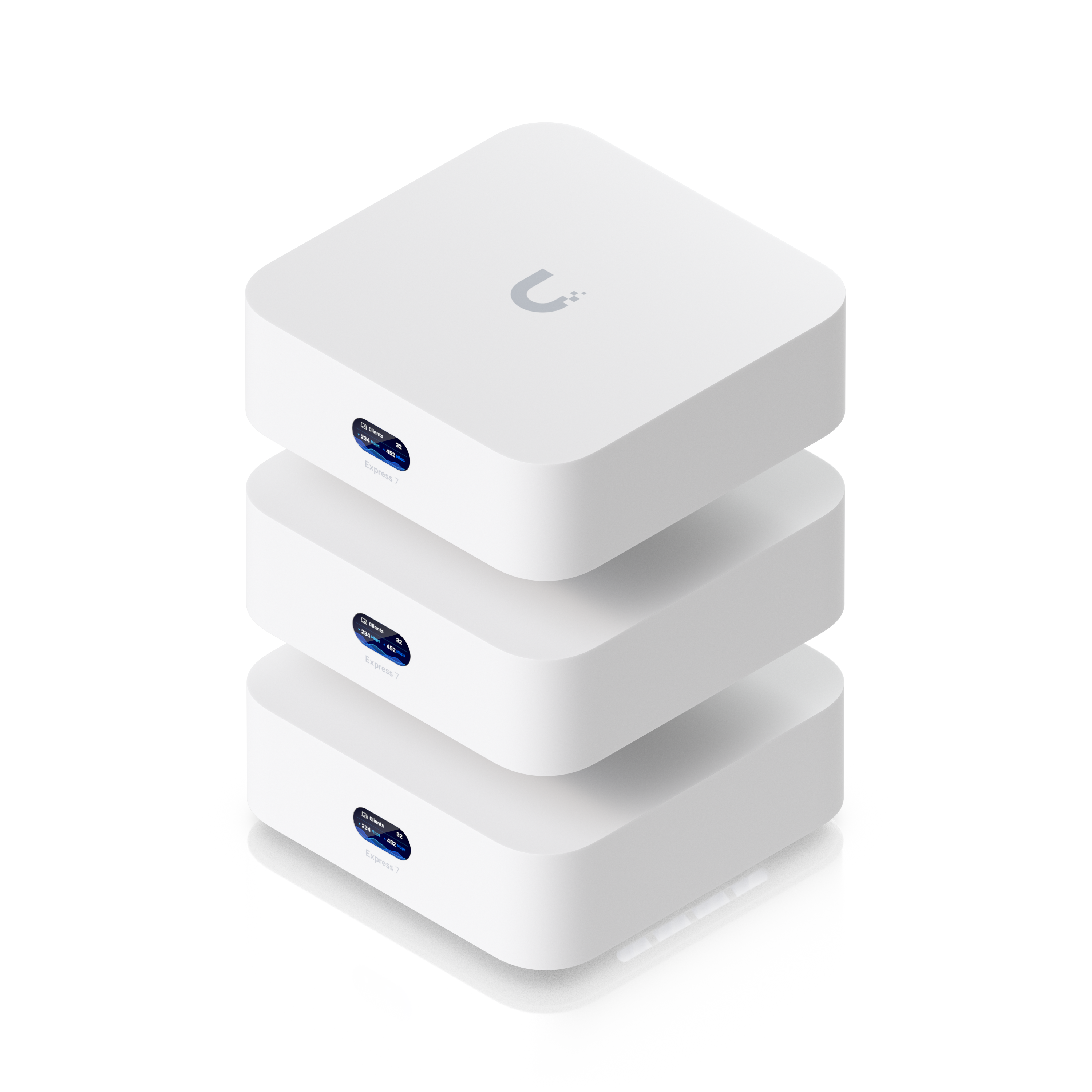 3er Set Ubiquiti UniFi Express 7 Cloud Gateway WiFi 7 (WLAN BE) Triband, 1x 10G WAN, 1x 2.5G LAN
