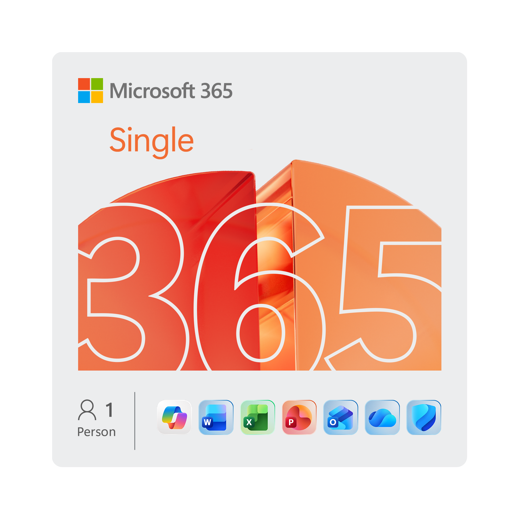 Microsoft 365 Single [1 Benutzer / 1 Jahr / 1 TB OneDrive]