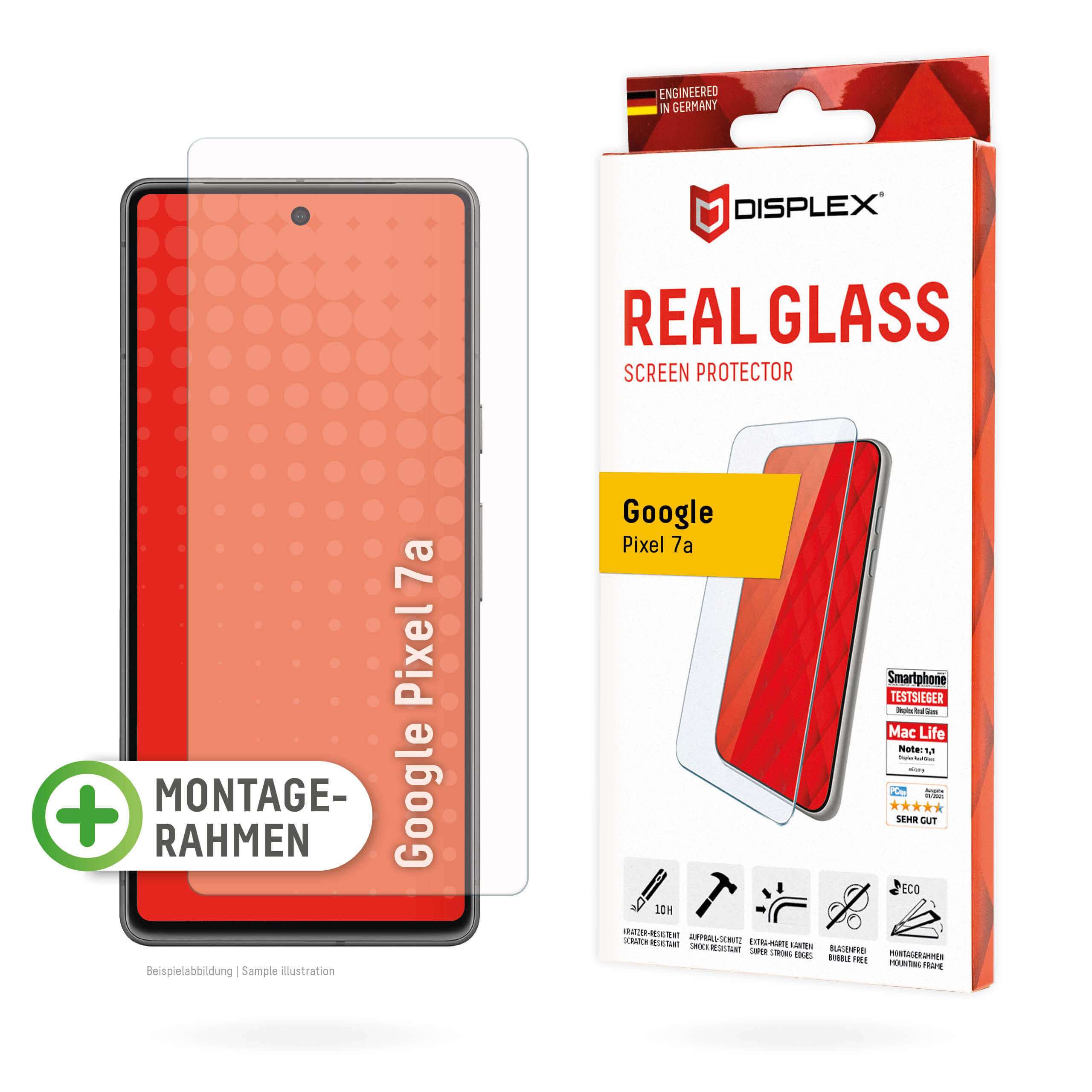 Thumbnail - DISPLEX Real Schutzglas für Google Pixel 7a