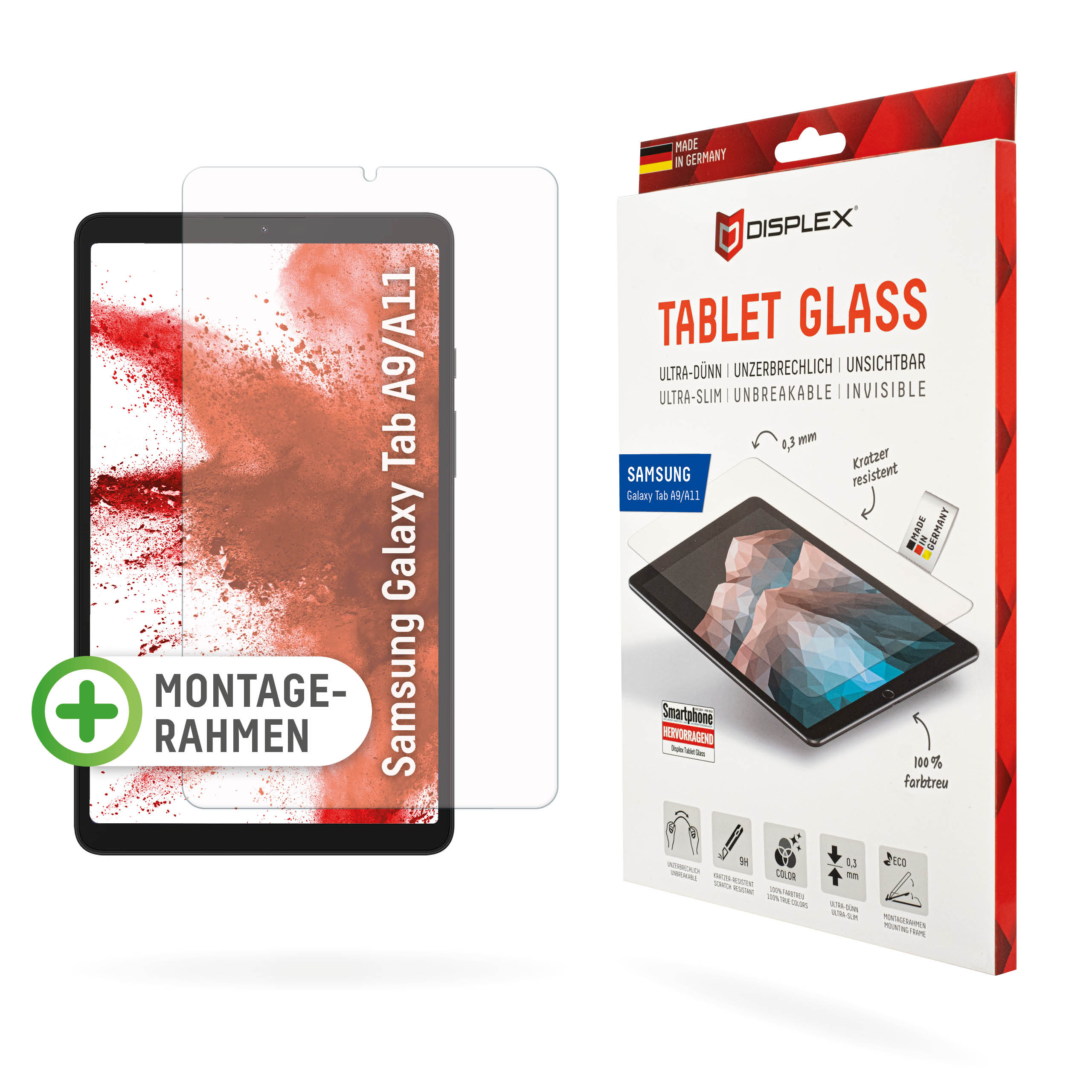 Thumbnail - DISPLEX Tablet Glasschutzfolie für Samsung Galaxy Tab A9/A11