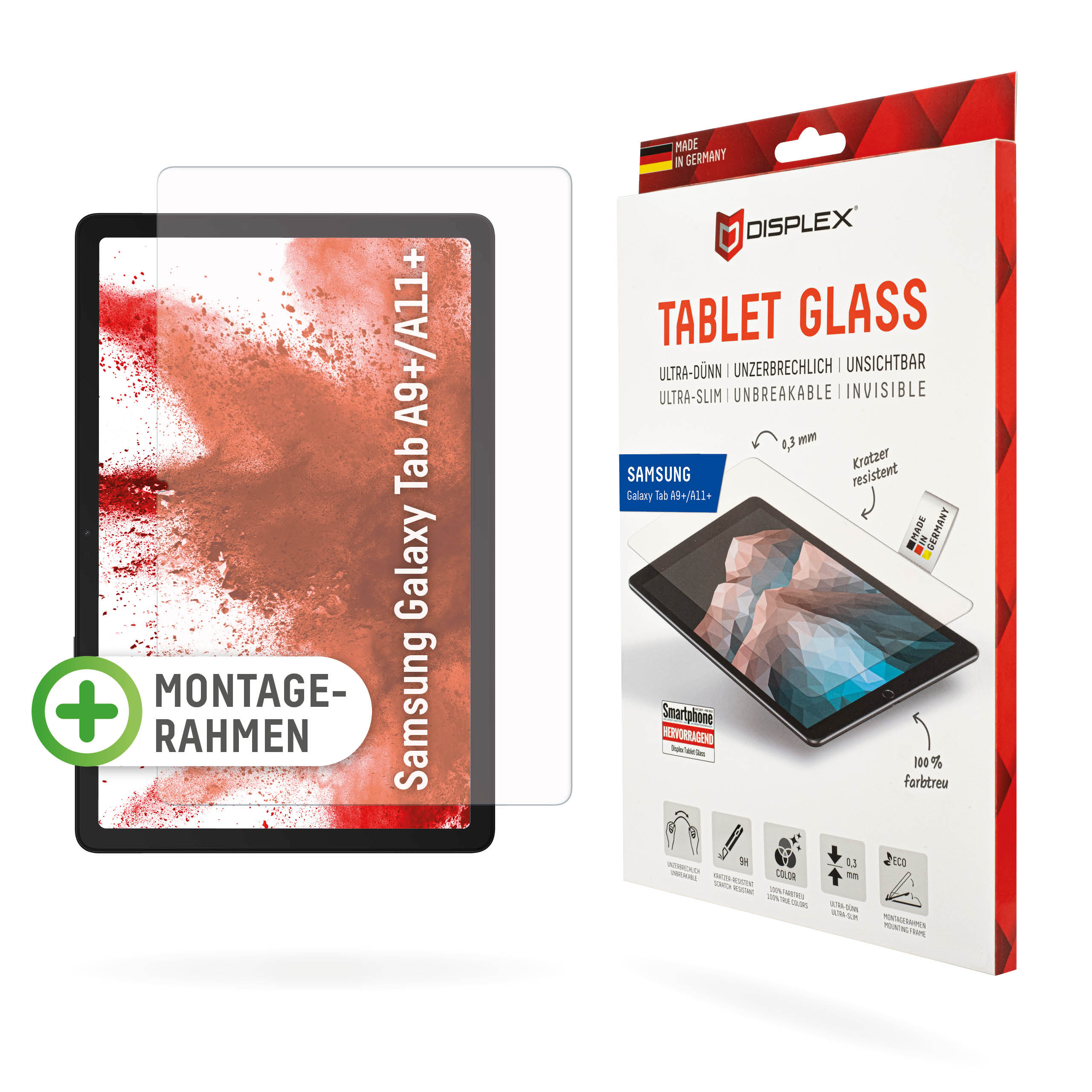 Thumbnail - DISPLEX Tablet Glasschutzfolie für Samsung Galaxy Tab A9+/A11+