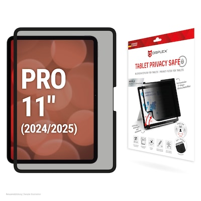 DISPLEX Tablet Privacy Safe Schutzfolie f. iPad Pro 11" (2025/2024)