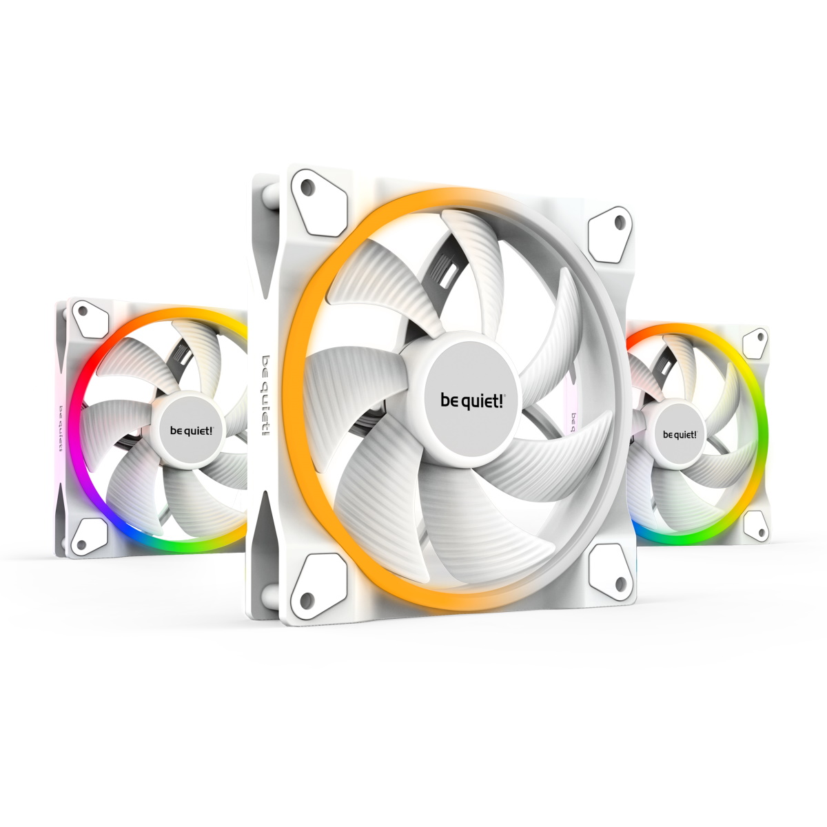 Thumbnail - be quiet! LIGHT WINGS WHITE 140mm PWM | 3er-Pack Gehäuselüfter