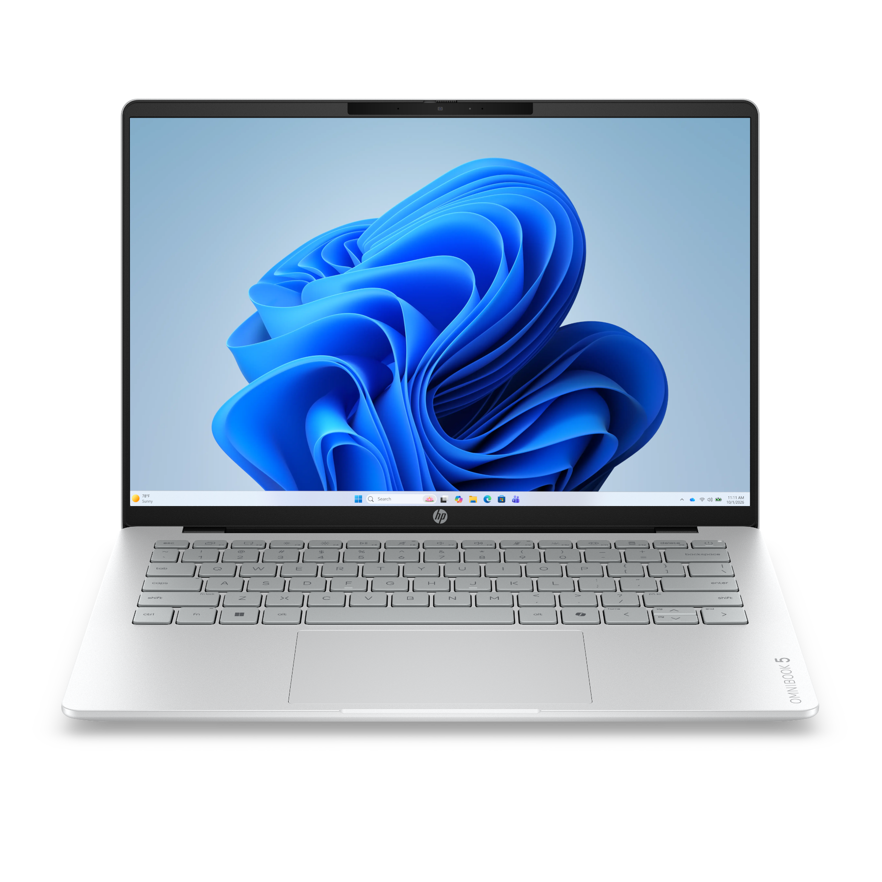 Hp omnibook 5 14-hk0150ng sprednji pogled z oled zaslonom