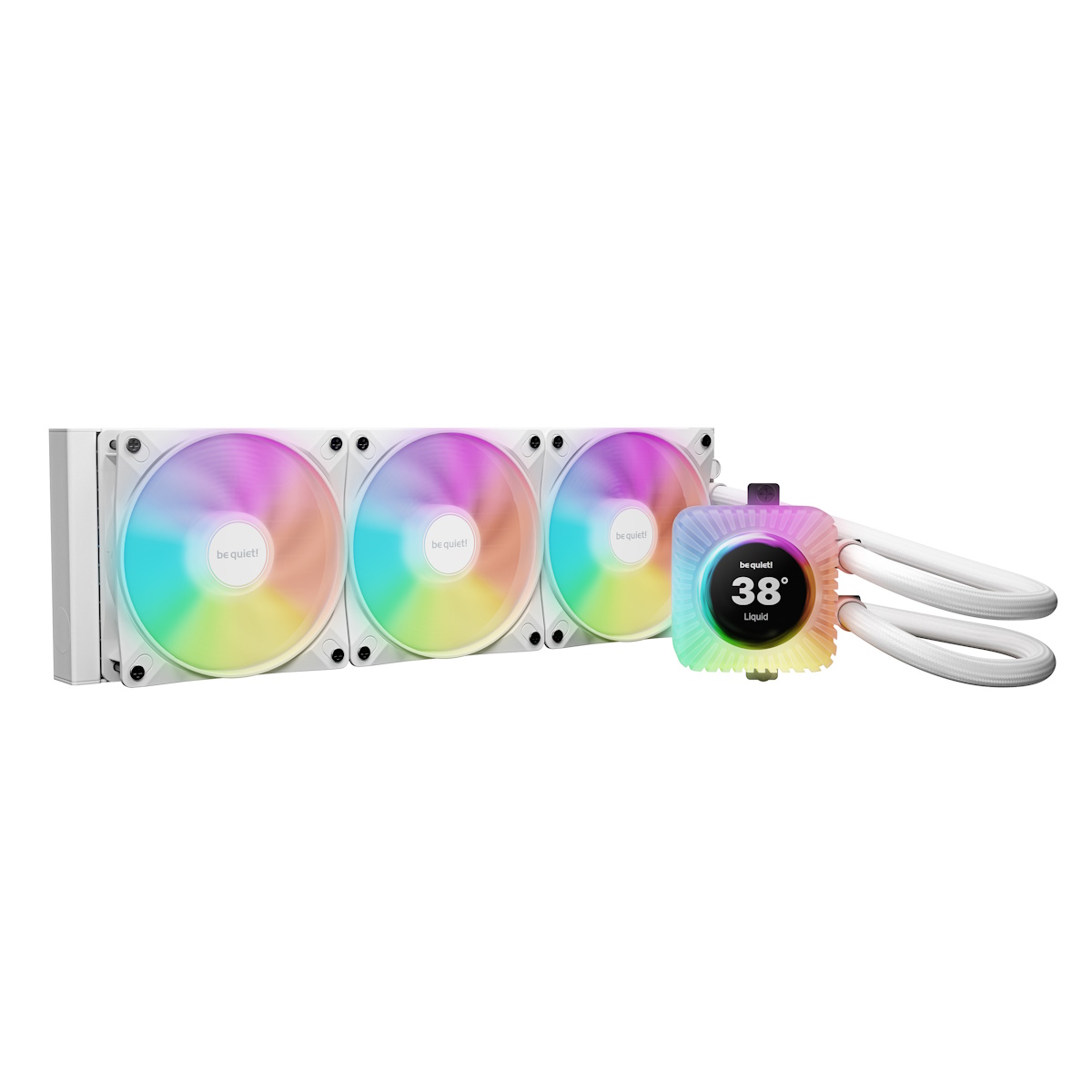 be quiet! LIGHT LOOP IO LCD 360mm White | AiO-Wasserkühlung