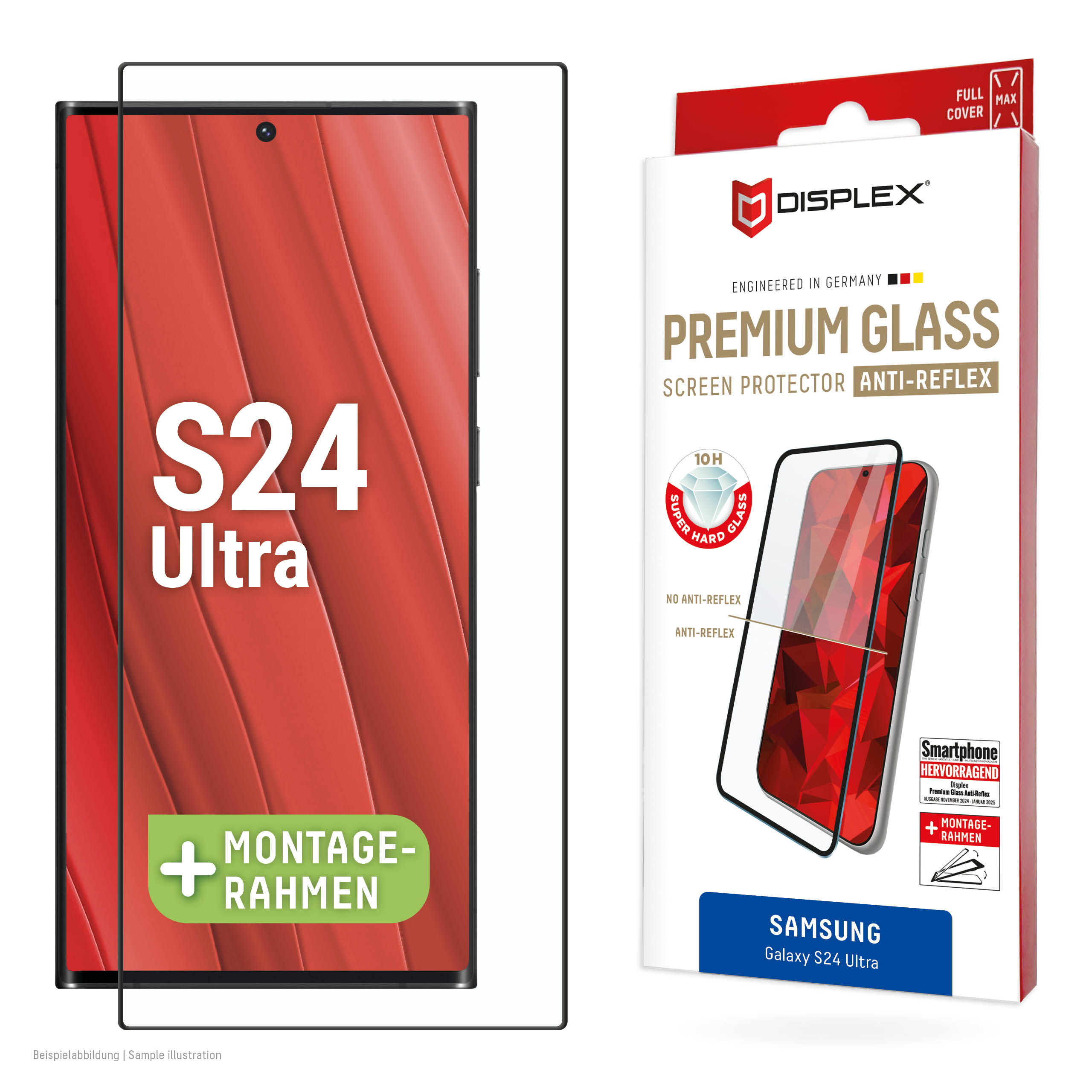 DISPLEX Premium Glasschutzfolie FCAR f. Samsung Galaxy S24 Ultra