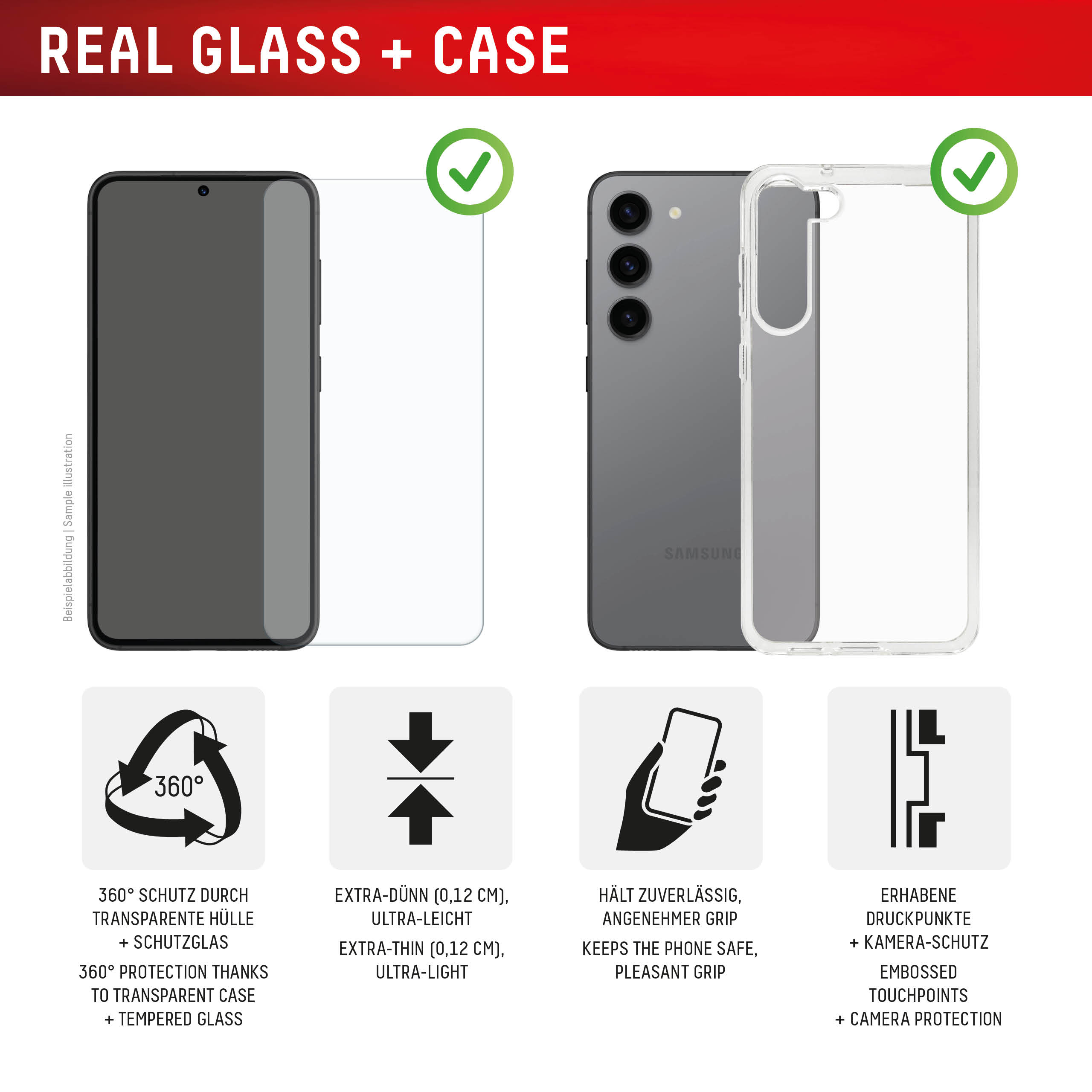 DISPLEX Panzerglas + Handyhülle für Google Pixel 10a Handytaschen Produkt Bild 5