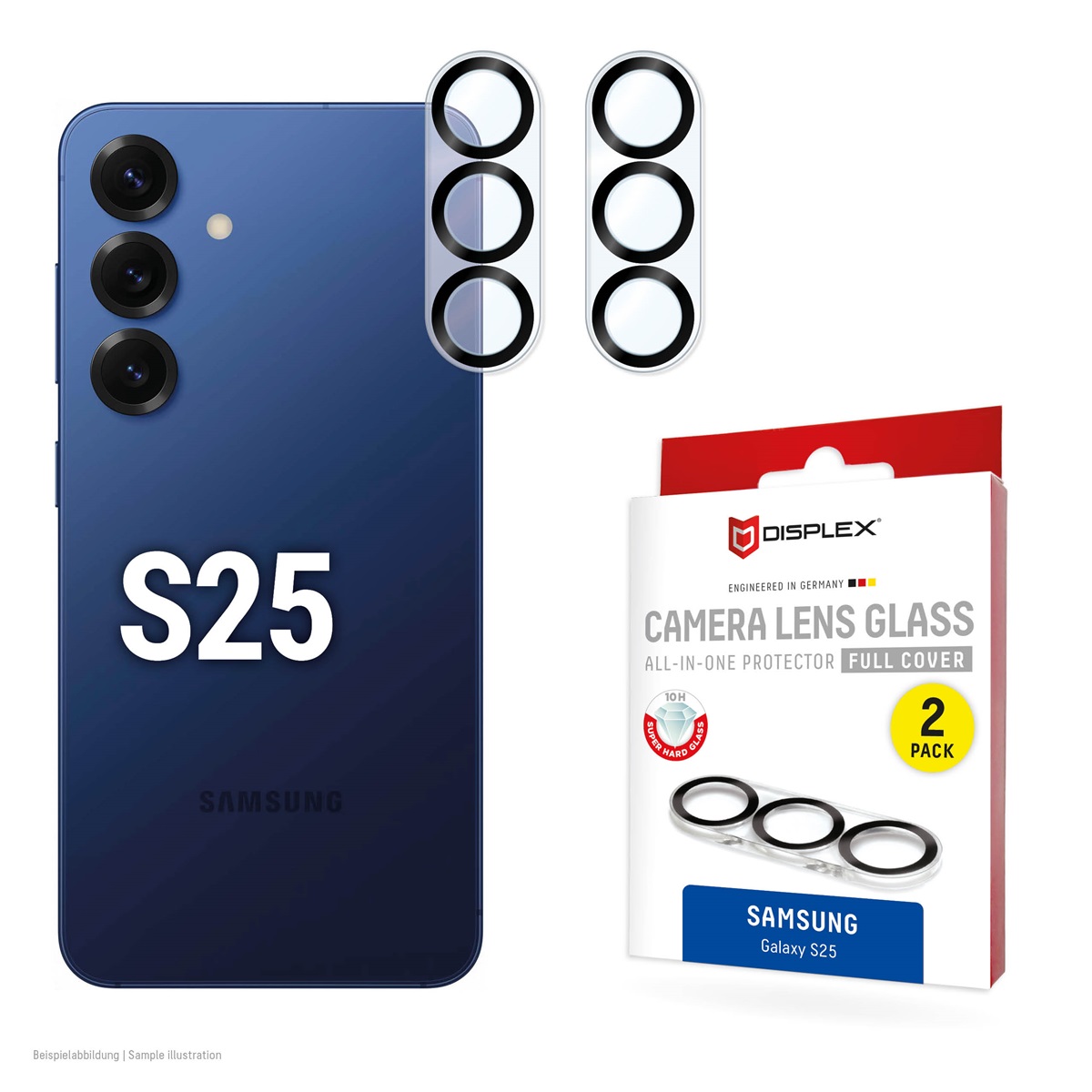 DISPLEX CamGlass All-In-One Samsung Galaxy S25 Displayfolie