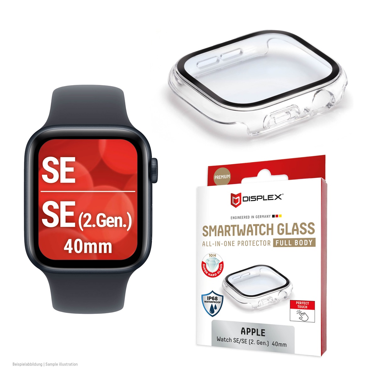 DISPLEX Full Body Apple Watch SE2, 40mm, transp.