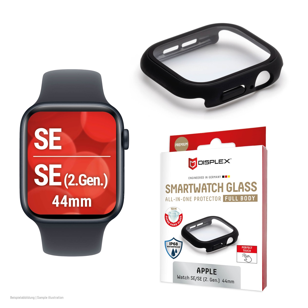 DISPLEX Full Body Apple Watch SE2, 44mm, schwarz
