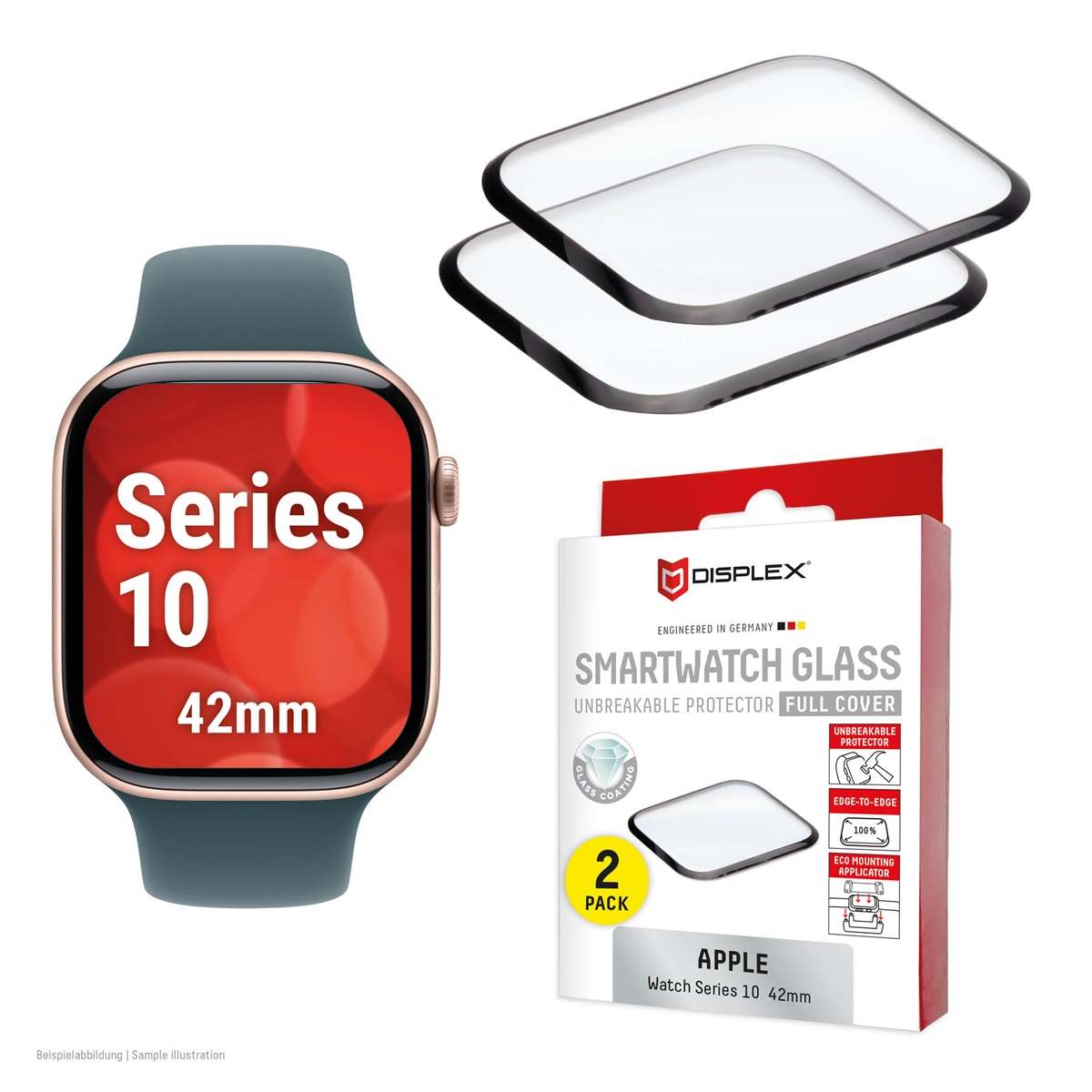 DISPLEX Watch Glass FC Apple Series 10, 42mm Displayfolie