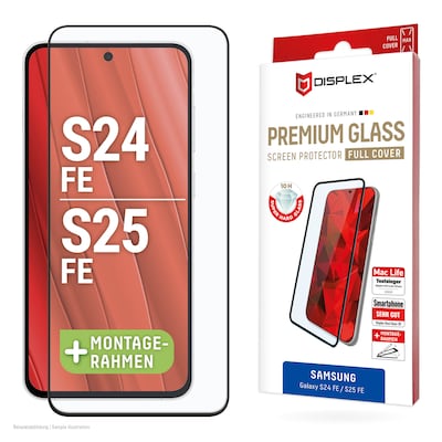 Displex Premium Panzerglas für Samsung Galaxy S24 FE/S25 FE - Farbe: Transparent