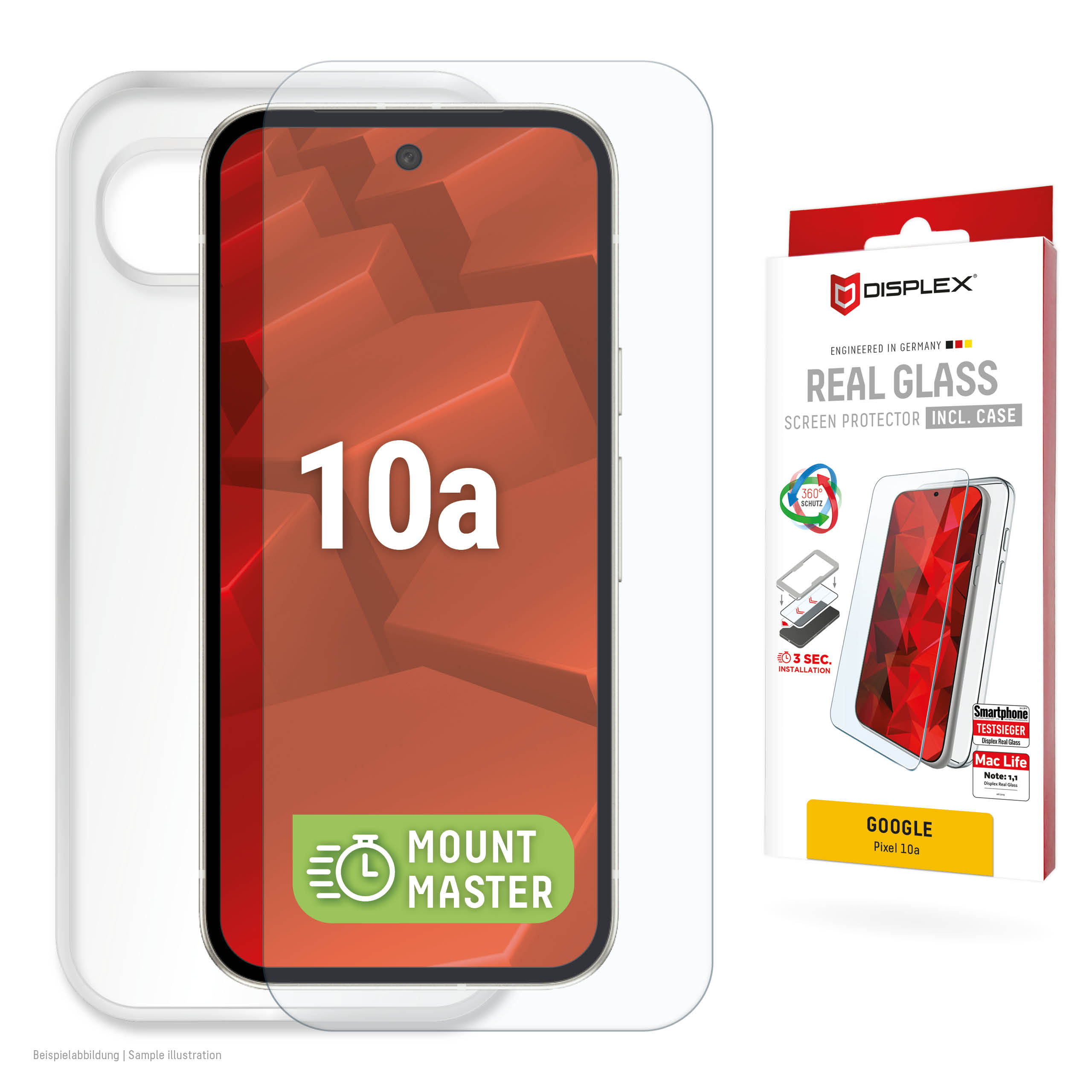 DISPLEX Panzerglas + Handyhülle für Google Pixel 10a Handytaschen Produkt Bild 1