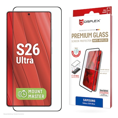 DISPLEX Premium Panzerglas für Samsung Galaxy S26 Ultra Anti Reflex Displayschutz - Farbe: Transparent