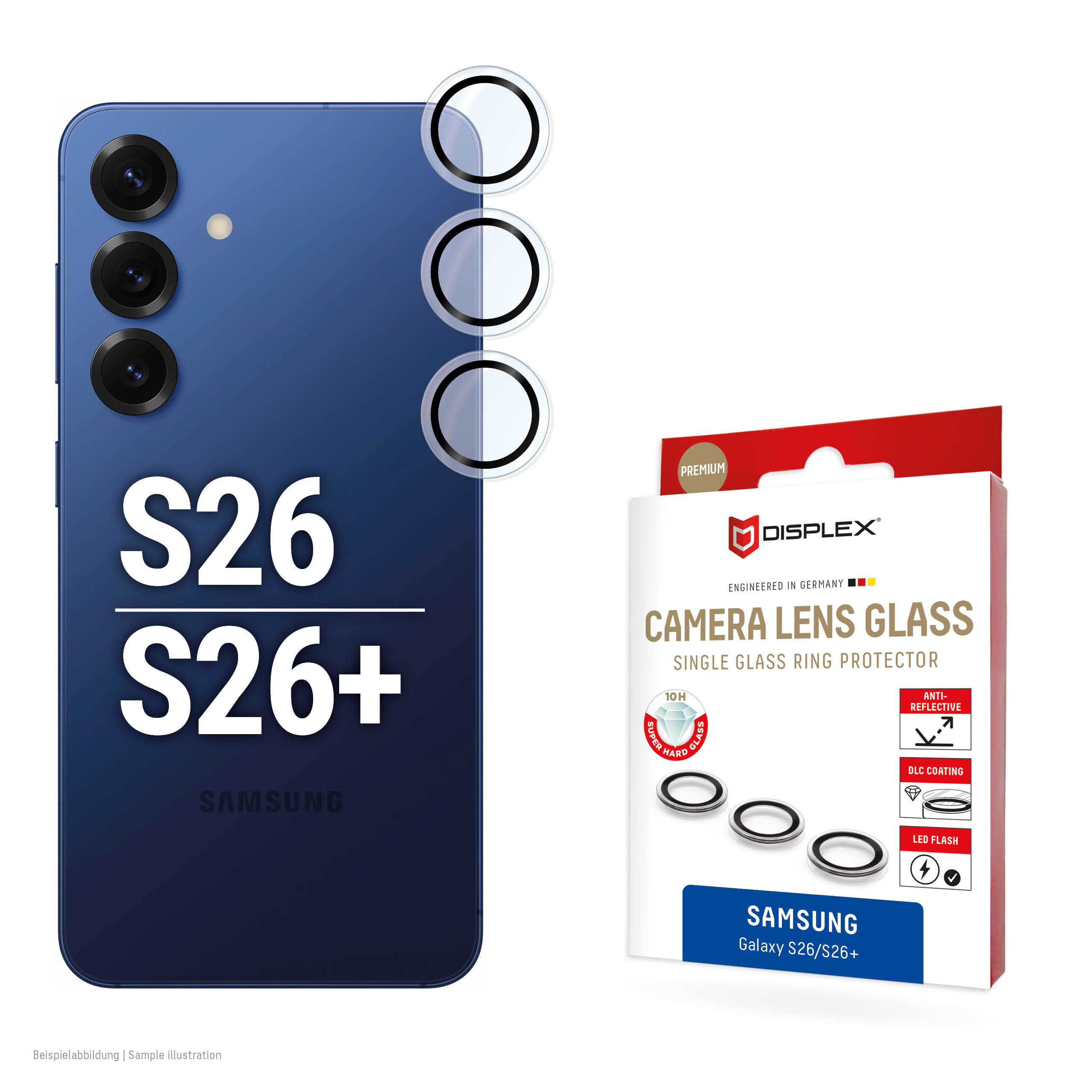 DISPLEX CamGlass Single Lens Sam. Galaxy S26/S26+ 2 Stück