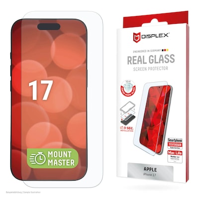 DISPLEX Real Glass MM Apple iPhone 17 - Farbe: Transparent
