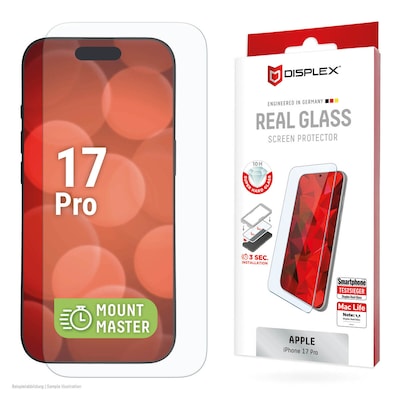 DISPLEX Real Glass MM Apple iPhone 17 Pro - Farbe: Transparent