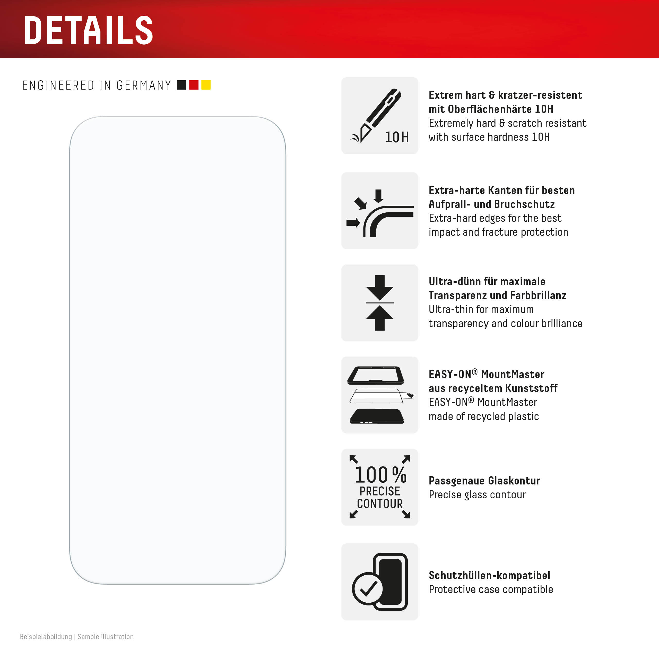 DISPLEX Real Glass MM Apple iPhone 17 Pro Max Displayfolien Produkt Bild 5