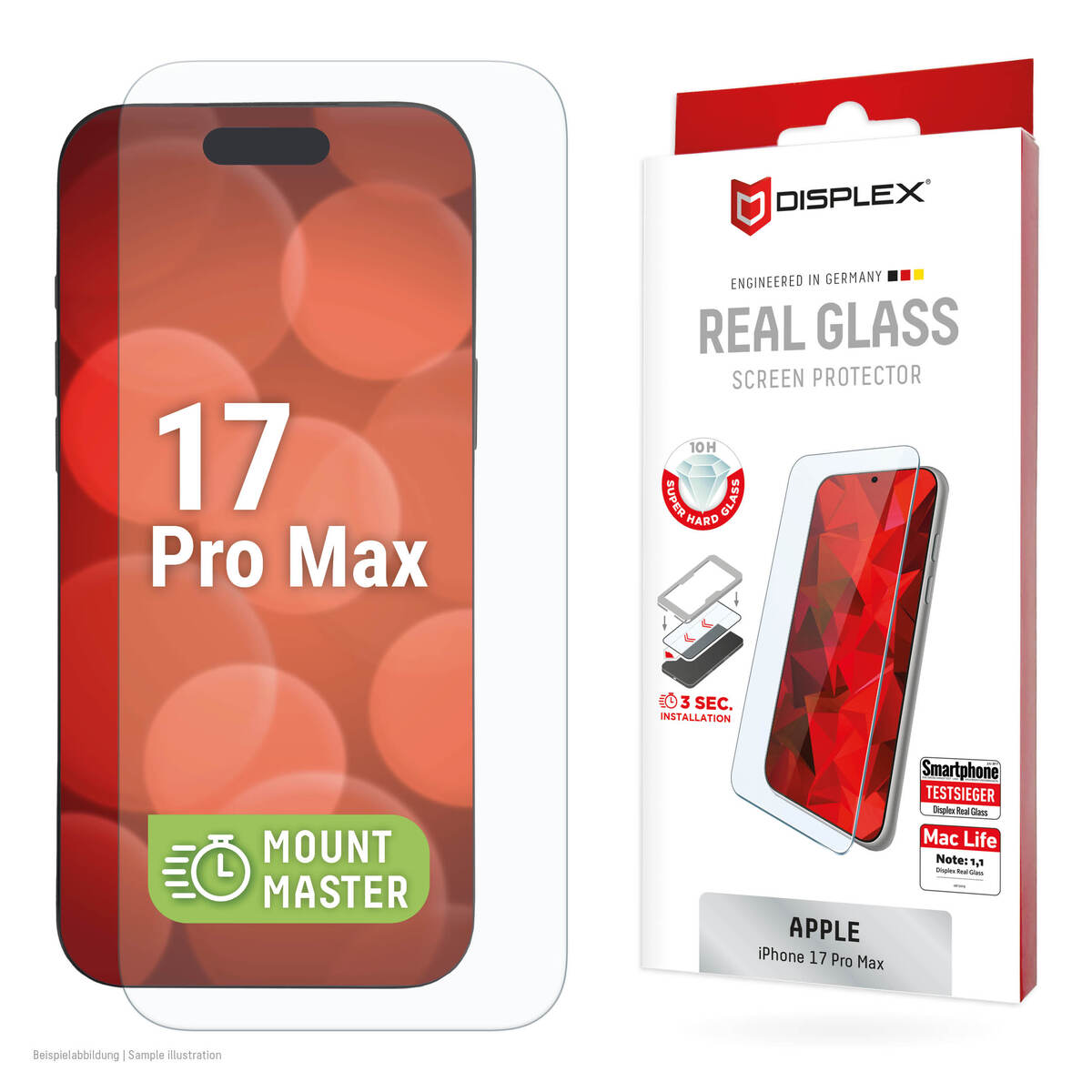 DISPLEX Real Glass MM Apple iPhone 17 Pro Max Displayfolie
