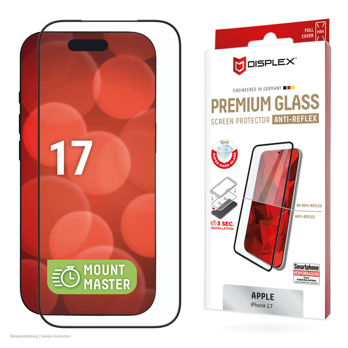 DISPLEX Premium Glass AR MM Apple iPhone 17 Displayfolien Produkt Bild 1