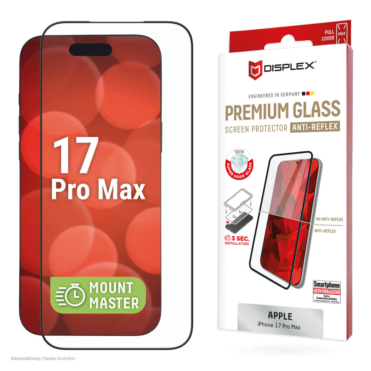 DISPLEX Premium Glass AR MM iPhone 17 Pro Max Displayfolie