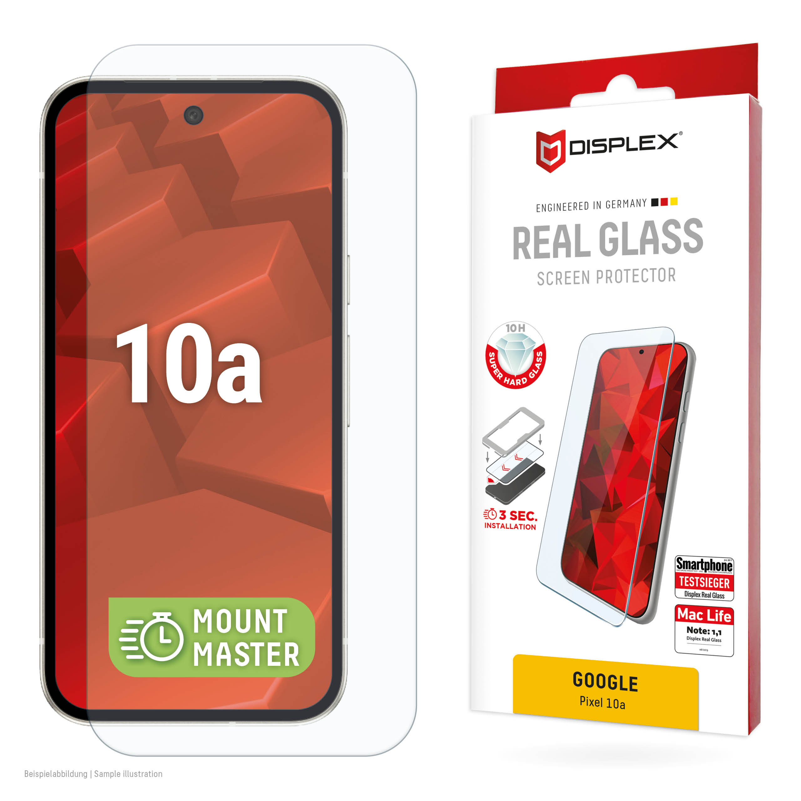 DISPLEX Schutzfolie Panzerglas für Google Pixel 10a