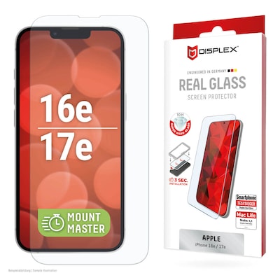 DISPLEX Real Glass MM Apple iPhone 16e/17e - Farbe: Transparent