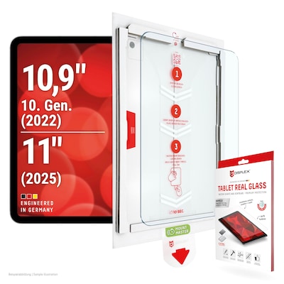 DISPLEX Tablet Real Glasschutzfolie für iPad 10,9"/11"