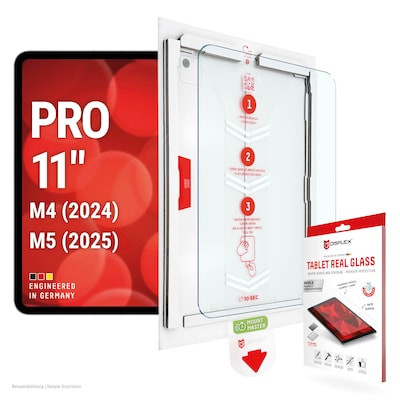 DISPLEX Tablet Real Glasschutzfolie für iPad Pro 11" (2024/2025)