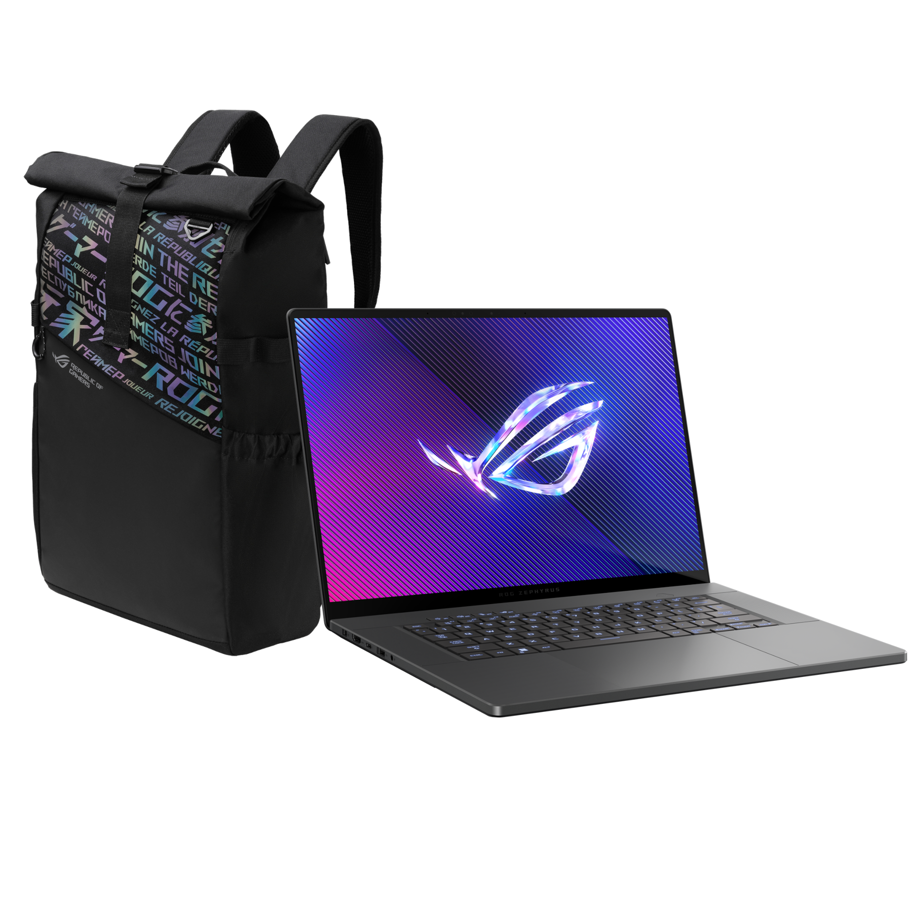 ASUS ROG Zephyrus 16 GU605MI-QP121W + ASUS ROG BP4701 Rucksack - 16" WQXGA 240Hz IPS, Intel Core U7-155H, 32GB RAM, 1TB ...