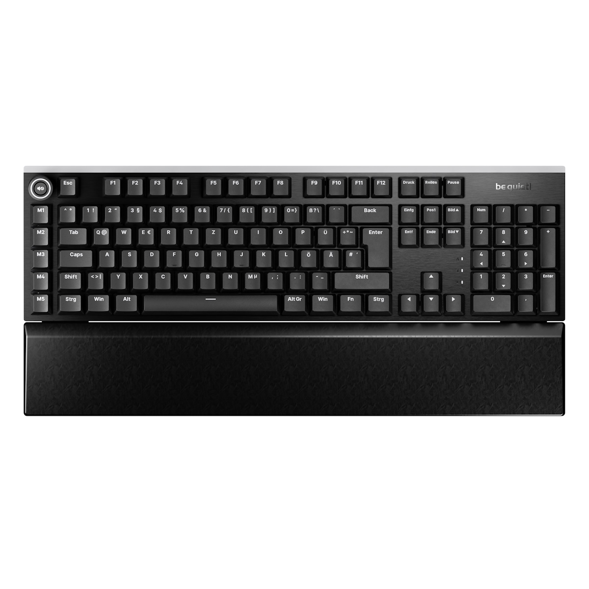 be quiet! Light Mount Silent Linear Tastatur - Gaming Tastatur mit geschmierten Linearen Switches, 3 Schicht-Dämmung und 3D Media Wheel Tastaturen Produkt Bild 2