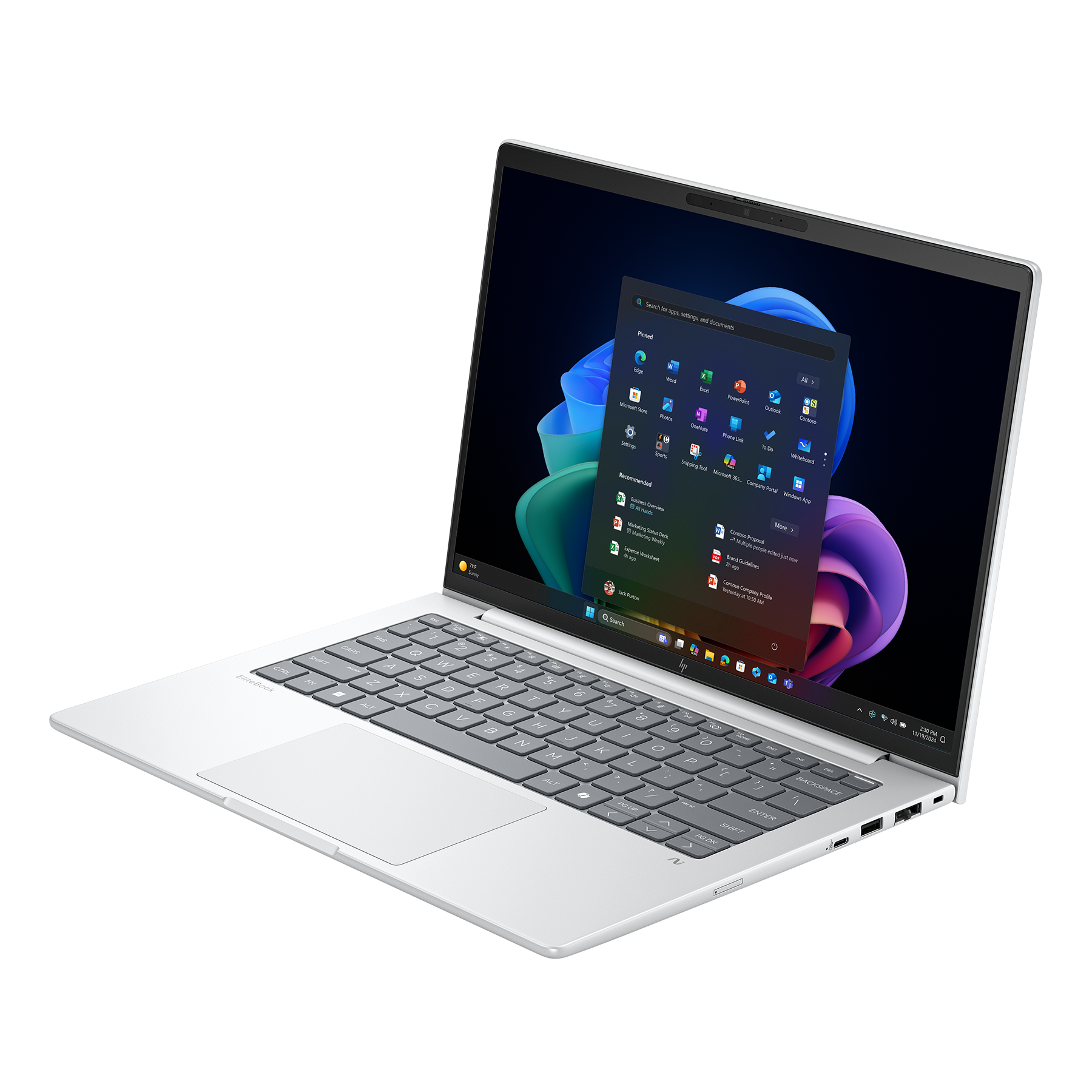 HP EliteBook 8 G1a 14 CT3V5ES B-Ware 14,0" WUXGA IPS 400 Nits, AMD Ryzen AI 7 350, 64GB RAM, 2TB SSD, LTE/5G, Windows 11 Pro Notebooks Produkt Bild 2