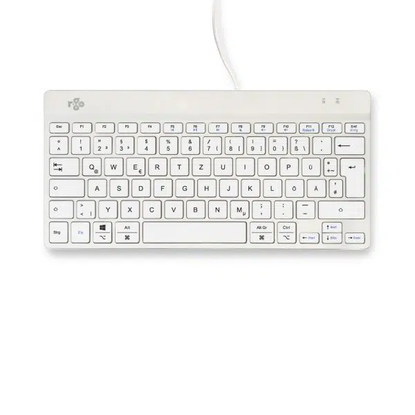 R-Go Compact Break ergonomische Tastatur QWERTZ (DE), verkabelt, weiß Tastaturen Produkt Bild 2