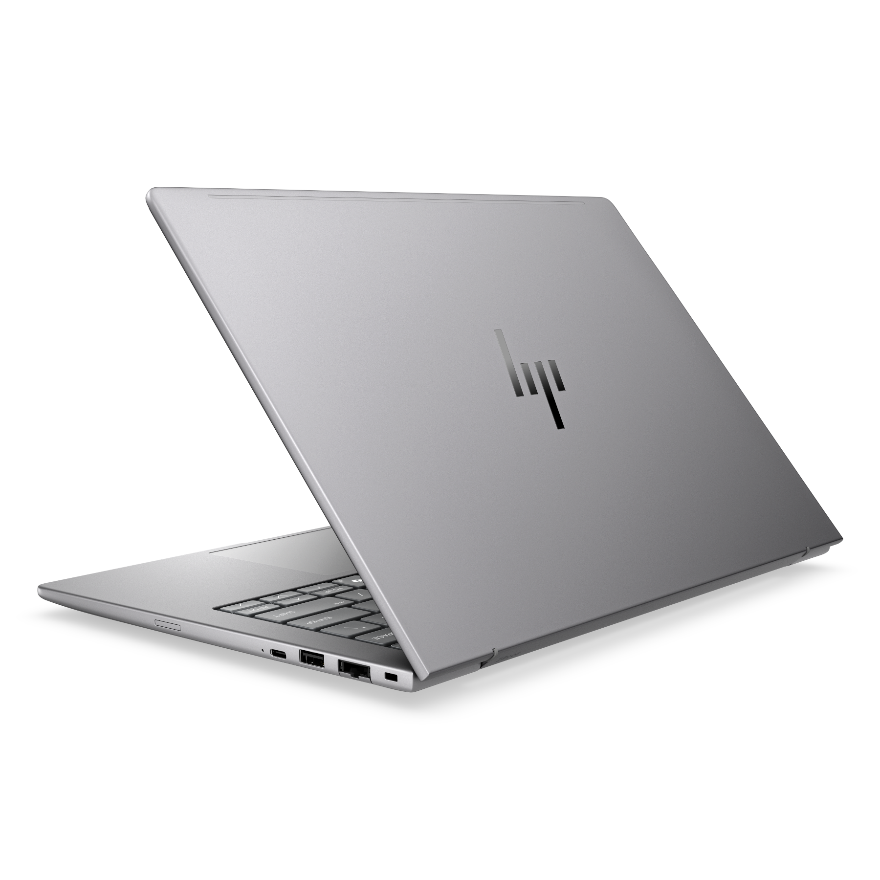 Hp zbook 8 g2i 14 dk3a0et aluminijasto ohišje meteor silver pogled z zadnje strani