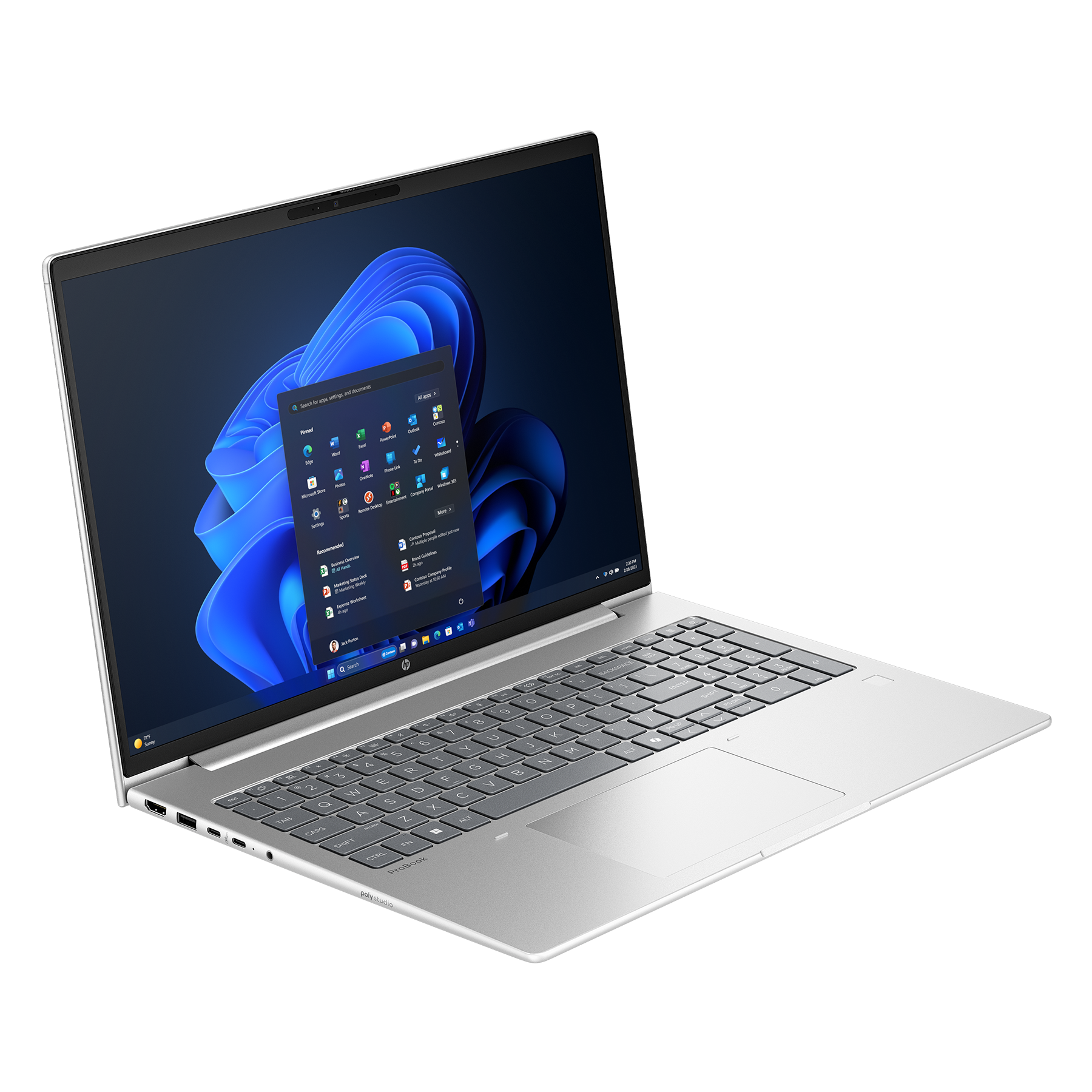 HP ProBook 4 G1a 16 AD2N1ET 16" WUXGA IPS, AMD Ryzen 7 250, 24GB RAM, 512GB SSD, Windows 11 Pro Notebooks Produkt Bild 4