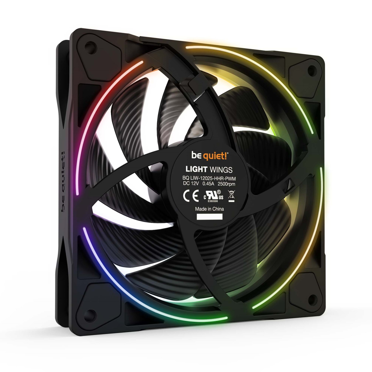 be quiet! LIGHT WINGS 120mm PWM high-speed | 3er-Set Gehäuselüfter Kühlung Produkt Bild 2