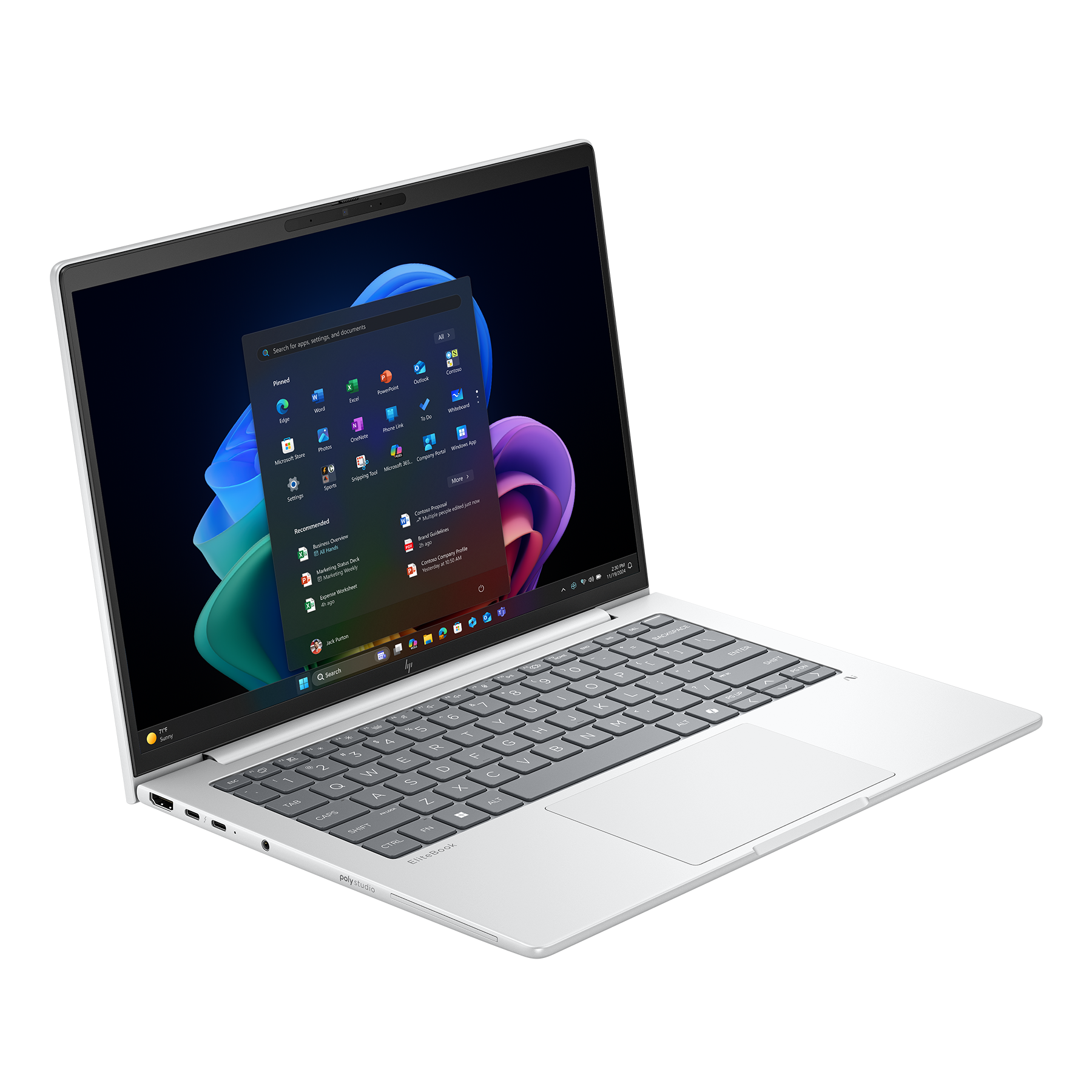 HP EliteBook 8 G1a 14 CT3V5ES B-Ware 14,0" WUXGA IPS 400 Nits, AMD Ryzen AI 7 350, 64GB RAM, 2TB SSD, LTE/5G, Windows 11 Pro Notebooks Produkt Bild 4