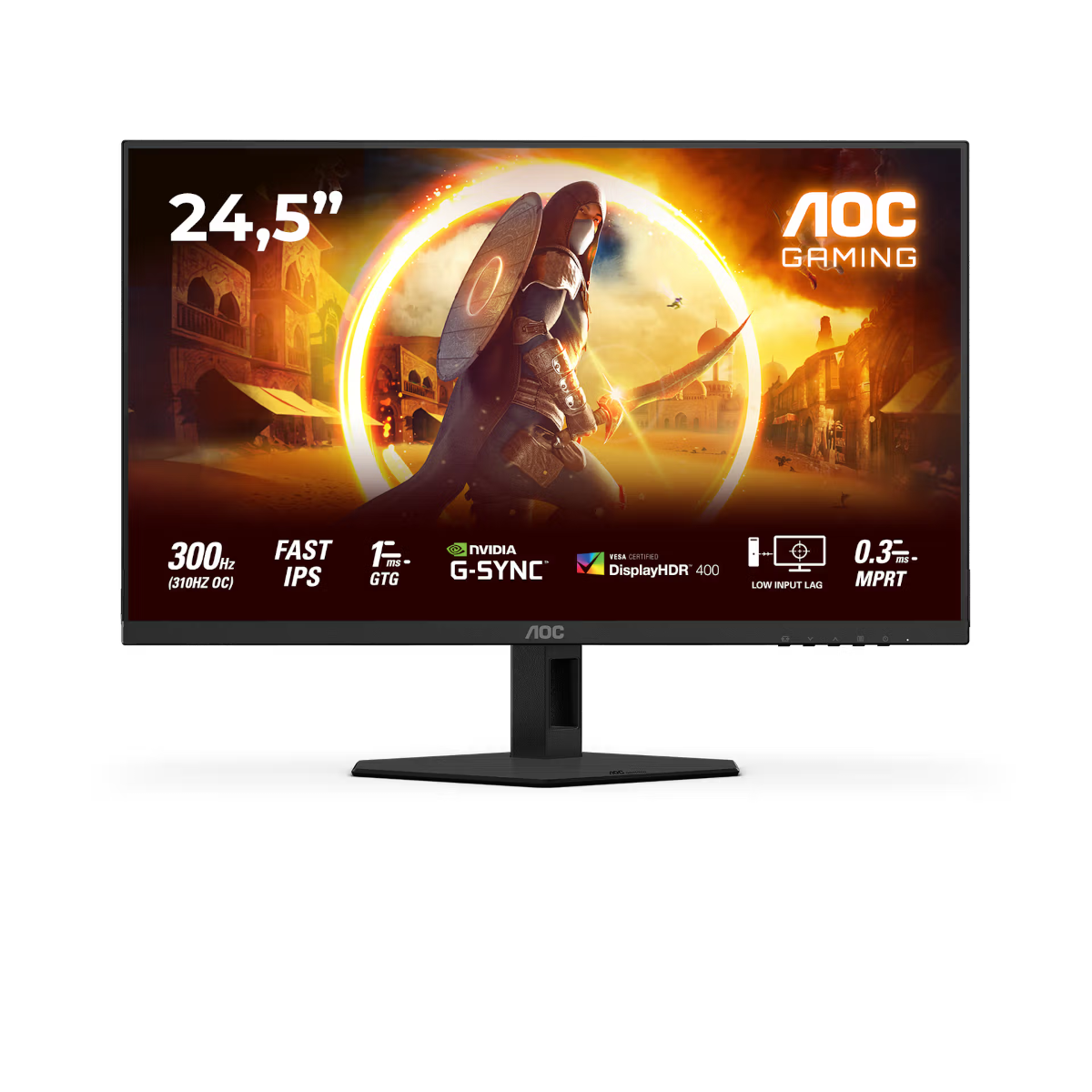 AOC 25G4SRE 25 Zoll -Gaming Monitor Fast IPS Panel, FHD, 310 Hz, 1 ms, HDR400, HDMI, DP