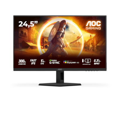 AOC 25G4SRE 25 Zoll -Gaming Monitor Fast IPS Panel, FHD, 310 Hz, 1 ms, HDR400, HDMI, DP