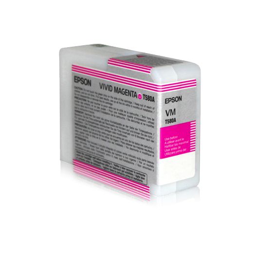 Epson T580A Tintenpatrone Magenta 80 ml Kompatibilität: Stylus Pro 3880 // Stylus Pro 3880 Designer Edition // Stylus Pr...