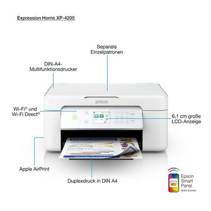 EPSON Expression Home XP-4205 Tintenstrahl-Multifunktionsdrucker 3in1 Drucker Produkt Bild 5