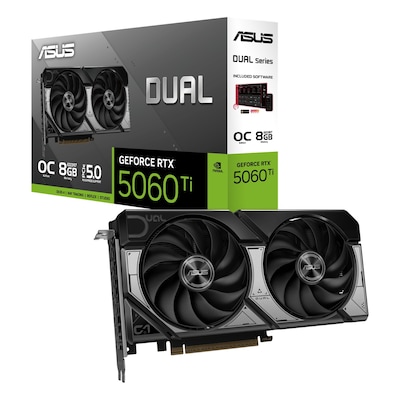 ASUS Dual GeForce RTX 5060 Ti 8G OC - 8GB GDDR7, HDMI, 3x DP