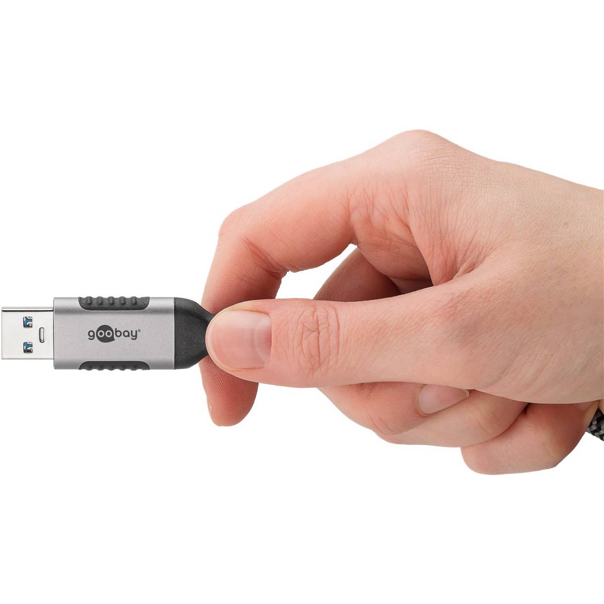 Goobay Ethernet-Kabel USB-A 3.0 auf RJ45, 1,5 m Kabel Produkt Bild 5