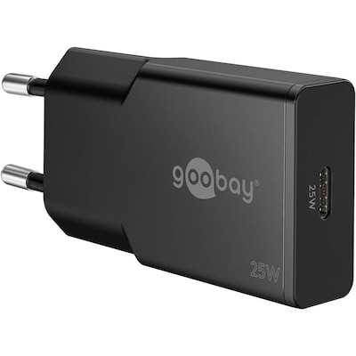 Thumbnail - Goobay USB-C™ PD GaN Schnellladegerät Slim (25 W) schwarz