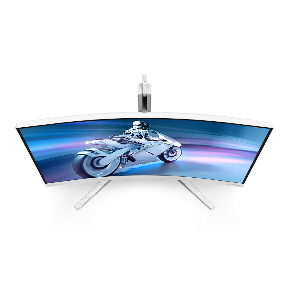 Philips Evnia 27M2C5201L 27 Zoll FHD Curved Gaming Monitor, 180 Hz, 1 ms GtG, FreeSync Prem. (1920x1080, 2x HDMI 2.0, 1x DP 1.4) weiss Displays Produkt Bild 4