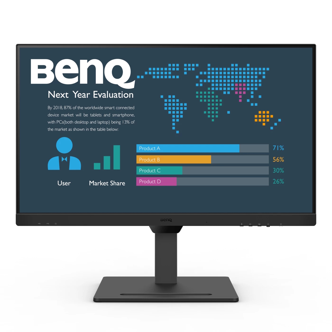 Thumbnail - BenQ BL2790QT Business Monitor - WQHD, Höhenverstellung, USB-C