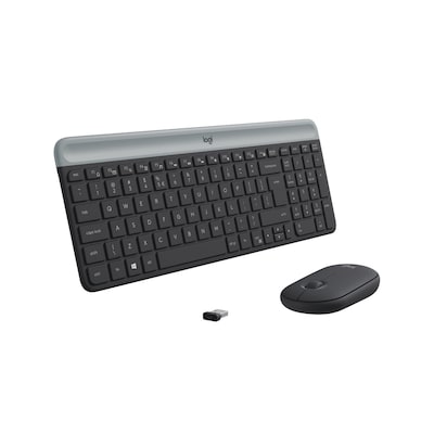 Thumbnail - Logitech MK470 Slim Combo - kabelloses Tastatur-Maus-Set grafit, US-Layout