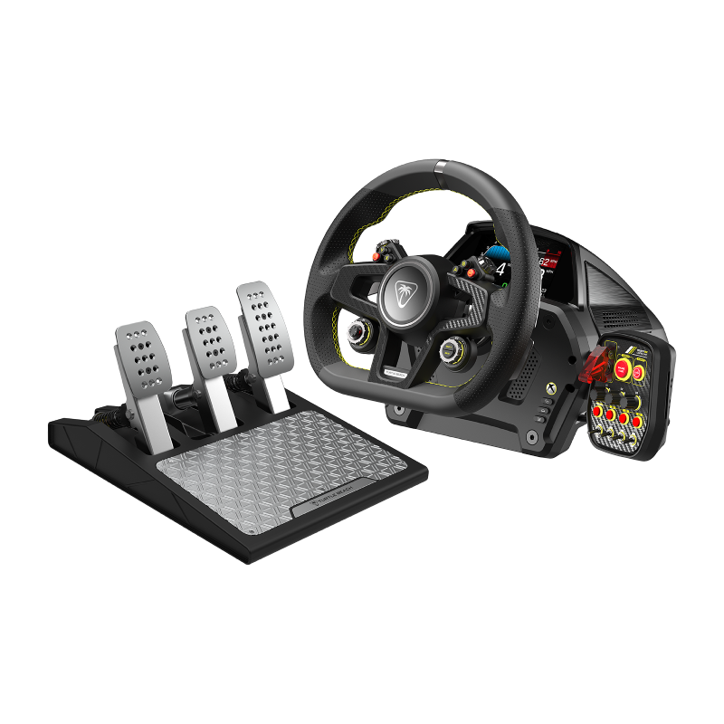 Turtlebeach VelocityOne Race Lenkrad & Pedalsystem mit Force Feedback, Magnetische Schaltwippen und Hall-Effekt-Sensoren...