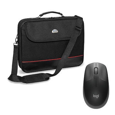 Pedea "Trendline" 17,3" + Logitech M190, kabellos, schwarz